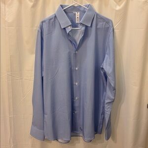 Men's State and Liberty Blue Dress Shirt - Brand New (Size 42 - L)